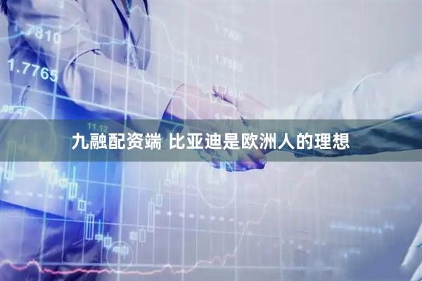 九融配资端 比亚迪是欧洲人的理想