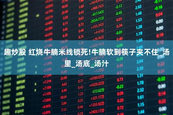 趣炒股 红烧牛腩米线锁死!牛腩软到筷子夹不住_汤里_汤底_汤汁